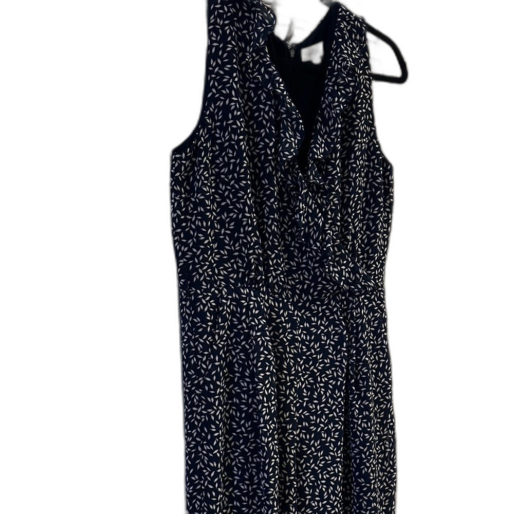 LOFT Navy and White pantsuit Size 6